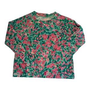 Crewcuts Rashguard UPF‎ 50+ Floral Print Long Sleeve Swim Top Kids Size 2T